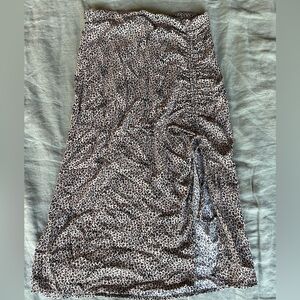 Cheetah print synched midi skirt 🐆✨